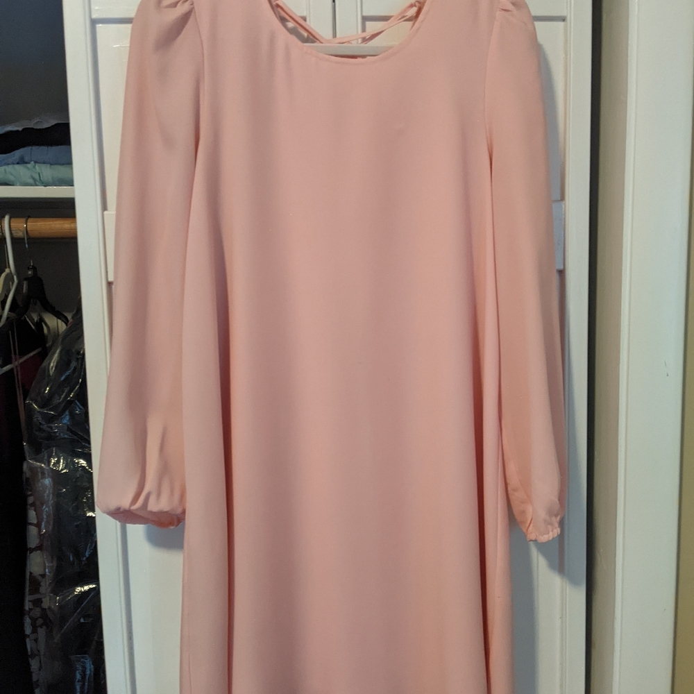 Pink long sleeved dress by Sugar Lips